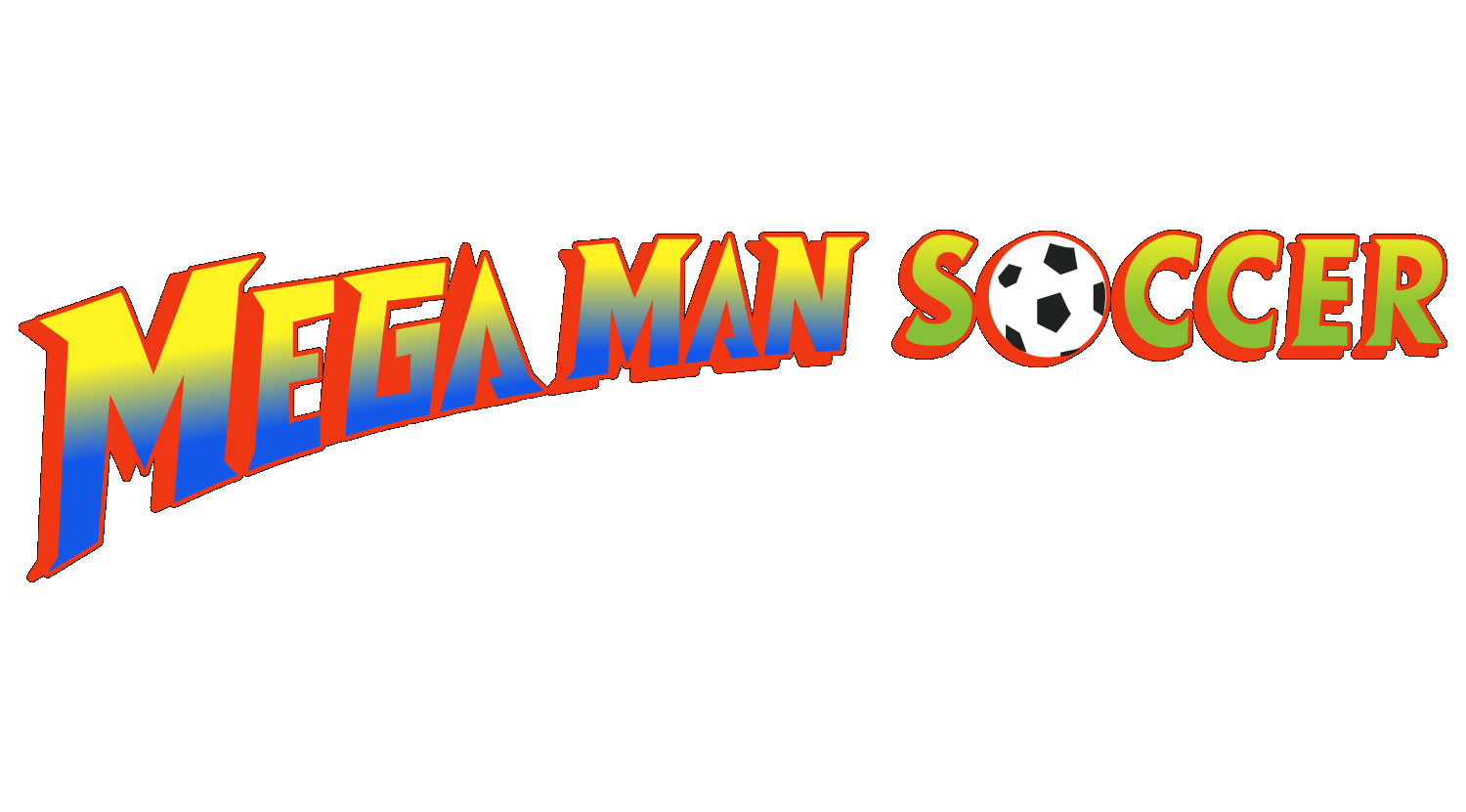 Mega Man Soccer logo for Super Nintendo